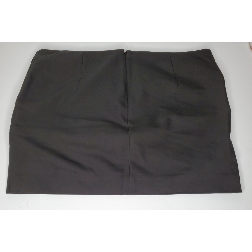 Zara Black Zipper Mini Skirt - Picture 2 of 4